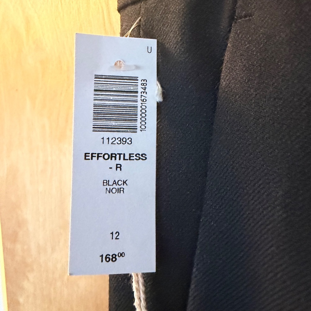 Aritzia Effortless Black Pant Size 12 High Rise, Wide Leg, Full Length - Picture 6 of 8